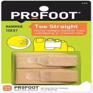 PROFOOT 해머토 교정기 및 발가락 스트레이트너 - 겹치거나 구부러진 상태를 부드럽고 낮은 프로파일의