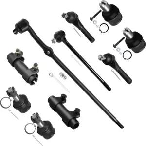 SOSOPART 10pc 세트 RWD 프론트 서스펜션 키트 내부 타이 로드 엔드 외부 센터 링크 F-150용 포드용 슬리브