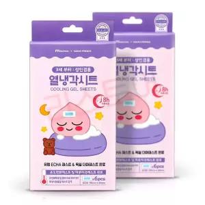 카카오프렌즈 어피치 열냉각시트 6매 2개 쿨시트