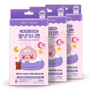 카카오프렌즈 어피치 열냉각시트 6매 3개 쿨시트