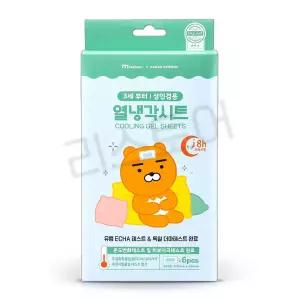 카카오프렌즈 라이언 열냉각시트 6매 1개 쿨시트