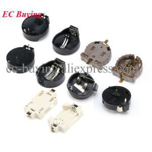 50Pcs/2pcs  CR2450 CR2025 CR1220 SMD DIP 버튼 코인 셀 배터리 소켓 홀더 케이스 보관함 정리함