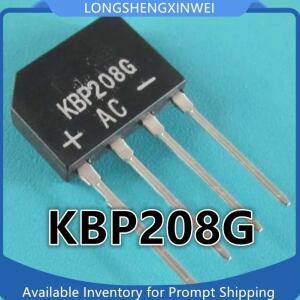 1PCS KBP208G 정류기 브리지 플랫 힙 2A800V DIP4 스팟