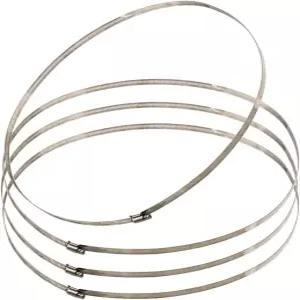 4개 450mm/17.7인치 대형 금속 스테인리스 덕트 클램프 파이프 호스 조정 가능한 및 튜브 고정용