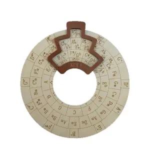Circle of Fifths 코드 휠 도구 스케일 차트 음악 이론 음악가를 학습 보조 기타 연주자 음악 학습 액세서