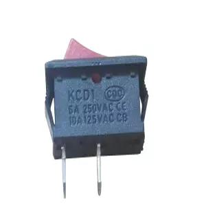 미니 토글 KCD1-101 2 핀 위치 보트 모양 로커 스위치 다양한 종류의 자동차 가전제품 DIY 전력 제어 전동