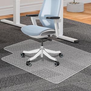 RIVEROY 카펫용 투명 사무실 의자 매트 카펫을 않음 121.9CM(36 48인치), 적합하지 91.4CM 견목 파일 X 위한 튼튼한 낮은 보호 - 바닥에는