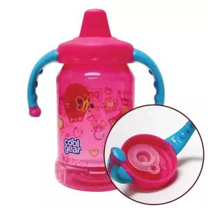 [하프클럽/알티피아]그래픽 핸들 스파우트 빨대컵 아기 물통 350ml 핑크