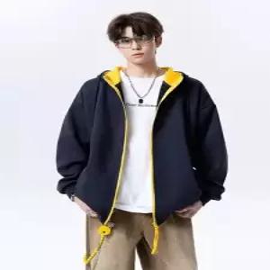 남친 캐주얼 카디건 후드 집업 맨투맨 가디건 심플한 DUCHI1