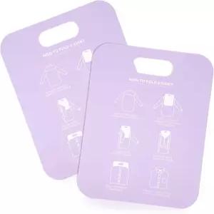 BESTOYARD 2pcs Pp 라이너 셔츠 골판지 접이식 보드용 컴팩트 의류 폴더 표면용