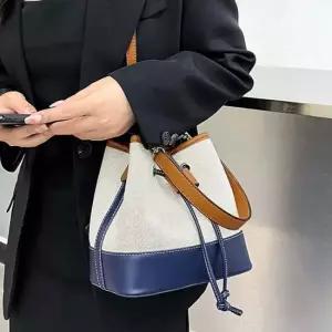 20대 캔버스 버킷백 복조리 캐주얼 크로스백 숄더백