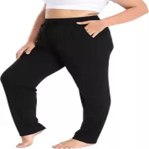 가장 저렴한 구매 여성 플러스 사이즈 편안한 라운지 팬츠 액티브 요가 스웨트 캐주얼 스트레치 조거 포켓