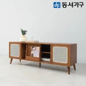 동서가구 테마 RA 1500 라탄 원목 거실장 DF646274