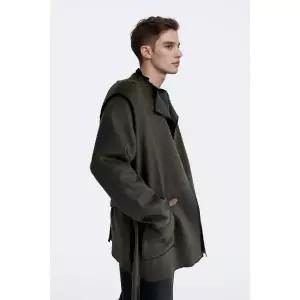 MMDESIGN MM405 이중 멜란지 니트 핀턱 자켓 2307967