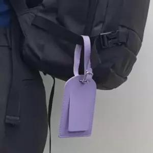 [라일리] Rly 골프백 캐리어커버 네임택 퍼플 여행가방택 골프네
