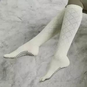 2개 필라테스 요가 논슬립 발가락 롱 니삭스 3 롱 레그워머 타