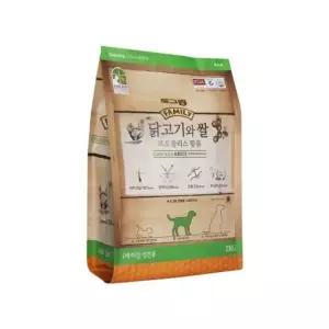 독 사료 훼미리 닭고기와 쌀 어덜트 2kg 성견용 (WBD47EE)