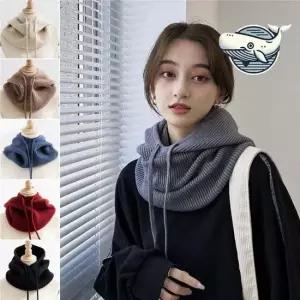 다양한 색상 넥워머 후드 니트 스타일 머플러 페이크후드