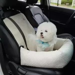 애견시트 강아지 애완견 소형견 소파형 카시트 베이지