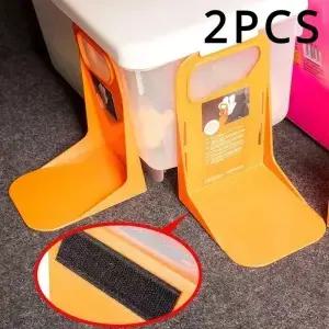 2pc 자동차 뒤로 자동 트렁크 고정 랙 홀더 스탠드 흔들림 방지 주최자 울타리 스토리지 조정 가능한 거리