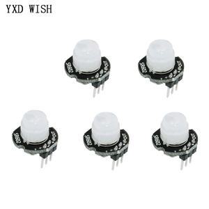 HC-SR602 미니 모션 센서 감지기 모듈 SR602 인체 초전기 적외선 PIR 보드, DIY 키트, 5 개