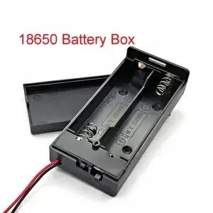 배터리 홀더 커넥터 보관 케이스 상자 ON/OFF 스위치 케이블 포함 3.7V 2x18650