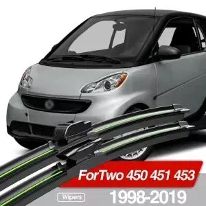 Smart ForTwo 450 451 453 1998-2019 앞 유리 와이퍼 블레이드 2pcs 창 액세서리 2000 2004 2008 2014 2018