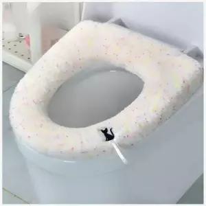 따뜻한변기시트 빨아쓰는 따뜻한 극세사 변기커버 시트 뽀송커버