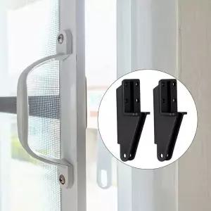 2pcs 조정 가능 스크린 도어 클로저 브래킷 범용 맞춤 교체 부품 스톰 하드웨어 브래킷 교체 피팅 하드웨어