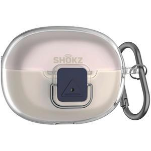 SHOKZ 오픈 닷 원용 GEIOMOO TPU 케이스 카라비너가 있는 부드러운 유연한 스크래치 방지 보호 커버 (클리어)