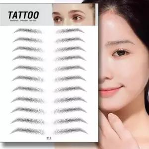 타투아이브로우 비상용 눈썹 문신 스티커 붙이는