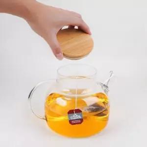 투명 차우리기 티팟 티포트 유리 주전자 차 1000ml