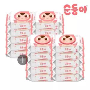 (세트) 순둥이 베이직 무향 엠보싱 리필형 100매 10팩+캡형 10팩 (nBpR-01+nBpC-01)