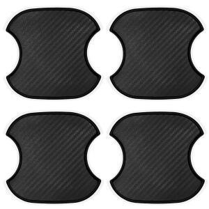 4PCS 자동차 도어 핸들 스티커 스크래치 보호 탄소 섬유 볼 대부분의 모델용 유니버설 필름(중형)