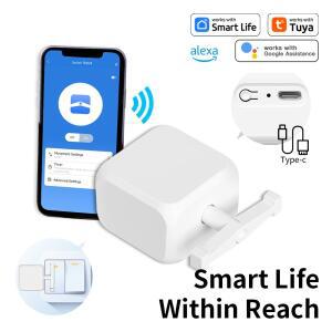 로커 스위치 리모컨 용 Tuya BLE Fingerbot 조정 가능한 프레스 로봇 지원 Google 홈 Alexa Voice Assistan