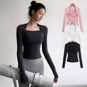 여성 3컬러 필라테스 폴댄스 요가 헬스 엑티브 티셔츠