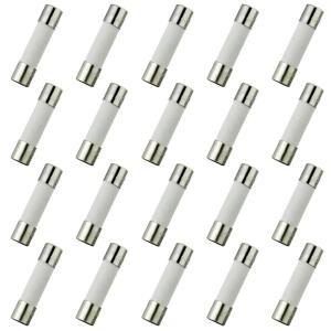 BOJACK F10AL250V 5X20MM 10A 250V 패스트 블로우 세라믹 퓨즈 10암페어 250볼트 0.2X0.78인치 튜브 퓨즈(20팩)