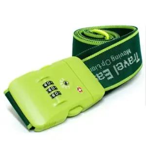 TE7156_3다이얼 TSA 가방끈 _그린 여행용품 휴대용가방고정벨트