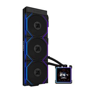 리안 리 하이드로시프트 II-S LCD 360TL ARGB 액체 CPU 쿨러 - 360MM AIO 3.4인치 IPS 사각형 화면 데이지 체인 저소음 인텔 LGA 1851/1700 AMD AM5 / AM4-3X TL120 팬 블랙(HS2LCDS36TB)