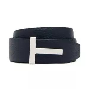 톰포드 MUST IT_TOMFORD 26SS 그레인 가죽 T 아이콘 벨트 40mm TB178 LCL236S UNA)