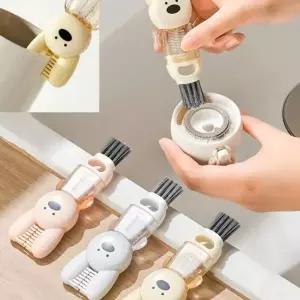 4 인치 1 토끼 텀블러 세척솔 틈새 브러쉬 청소솔 틈새솔 주방 세척 솔 물병 젖병 컵 병 보온병