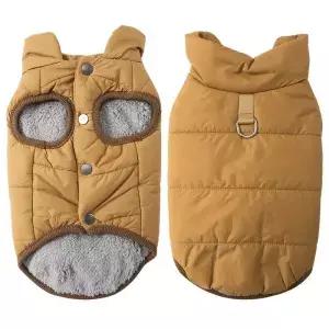 작은 개를위한 방수 코트 겨울 양털 옷 고양이 두꺼운 강아지 재킷 애완 동물 조끼 치와와 요크셔 의상