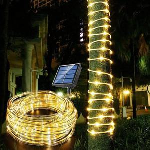 300LED 태양 로프 스트립 빛 야외 방수 요정 빛 문자열 정원 잔디 나무 마당 울타리 통로에 대 한 크리스마스 장식