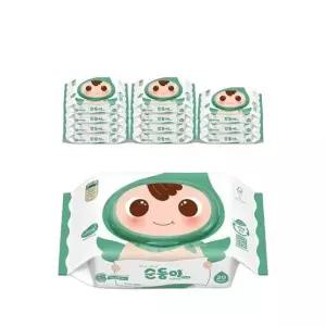 순둥이 로하스 아기물티슈 휴대용 캡형 20매 12팩 (NcL휴12)