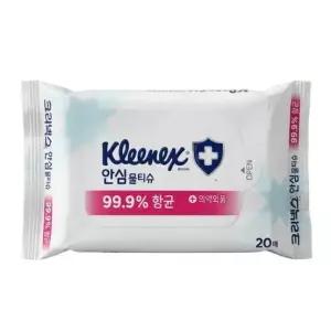 크리넥스 안심 물티슈 휴대용 20매 x 24팩