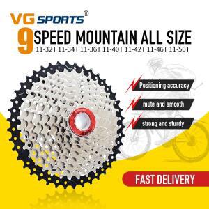 VG 스포츠 자전거 카세트 프리휠 부품MTB 9 단32T스프로킷벨로시다데레드 블랙