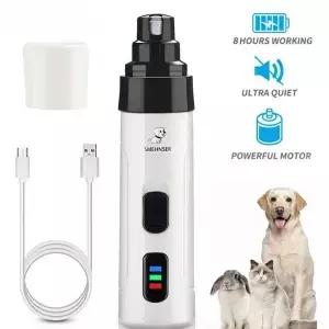 무통 USB 충전 충전식 애완동물 손톱깎이 조용한 전기 개 고양이 발 손톱 손질 트리머 도구
