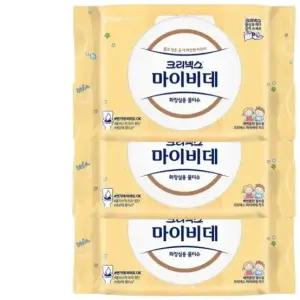 크리넥스 마이비데 키즈 캡형 40매 3팩 비데 물티슈 화장실용