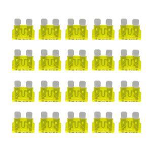 20PCS 20A 표준 자동차 퓨즈 블레이드 20AMP 퓨즈(ATO /APR /ATS) 32V(12 / 24V) 퓨즈 RV 트럭 오토 보트 SUV(20AMP 32V)와 호환됨 iNP