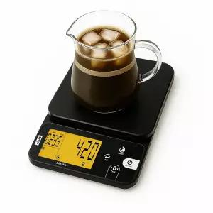 폴리트 브루리 커피 스케일 위드 타이머 - 0.1g/0.5g/1g 트리플 레인지 정밀 에스프레소 퍼오버